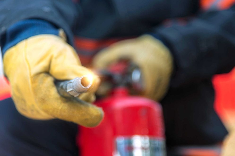 Vistoria do corpo de bombeiros na zona leste